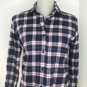 Button down plaid shirt